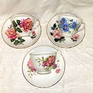 Antique tea cups & saucers